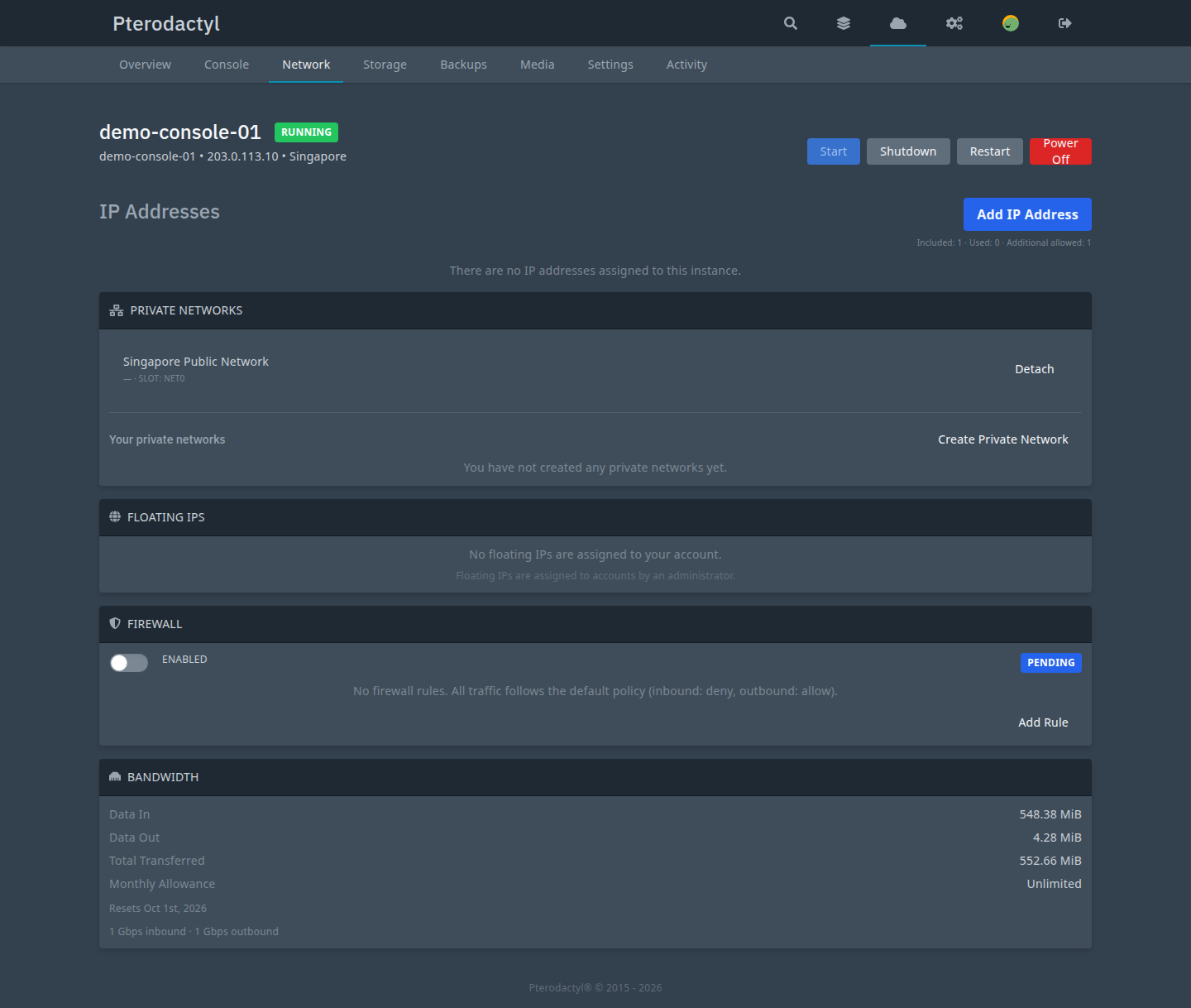 Instance networking